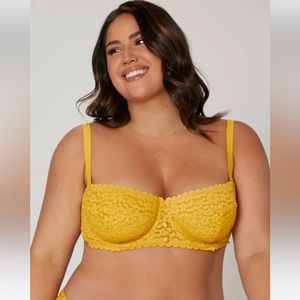 Luvlette floral lace balconette bra